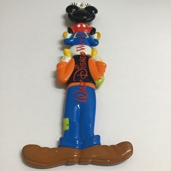 Disney Parks Back Scratcher Totem Pole Goofy Donald & Mickey Classic 15" Vintage - Picture 11 of 16